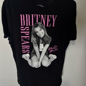 Britney Spears Graphic Tee with Pink Logo